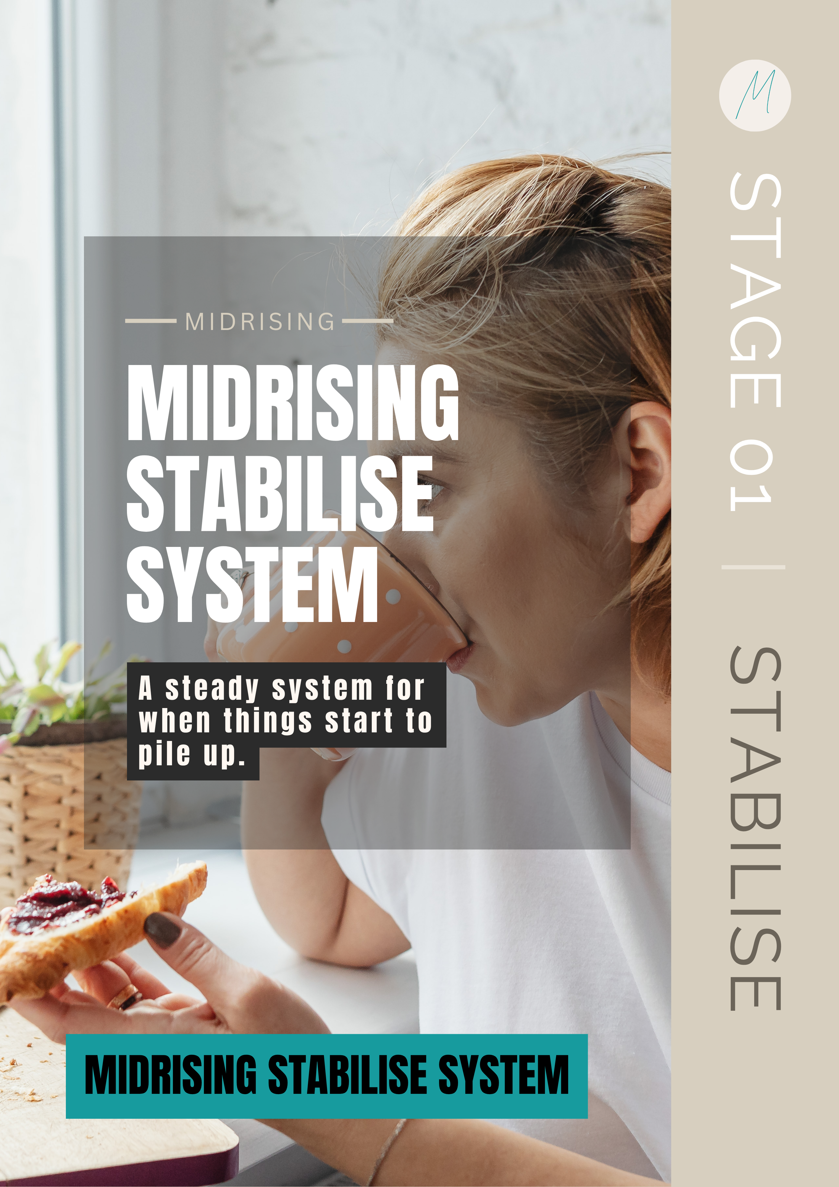 Midrising Stabilise System cover — a steady system for Gen X women when things start to pile up