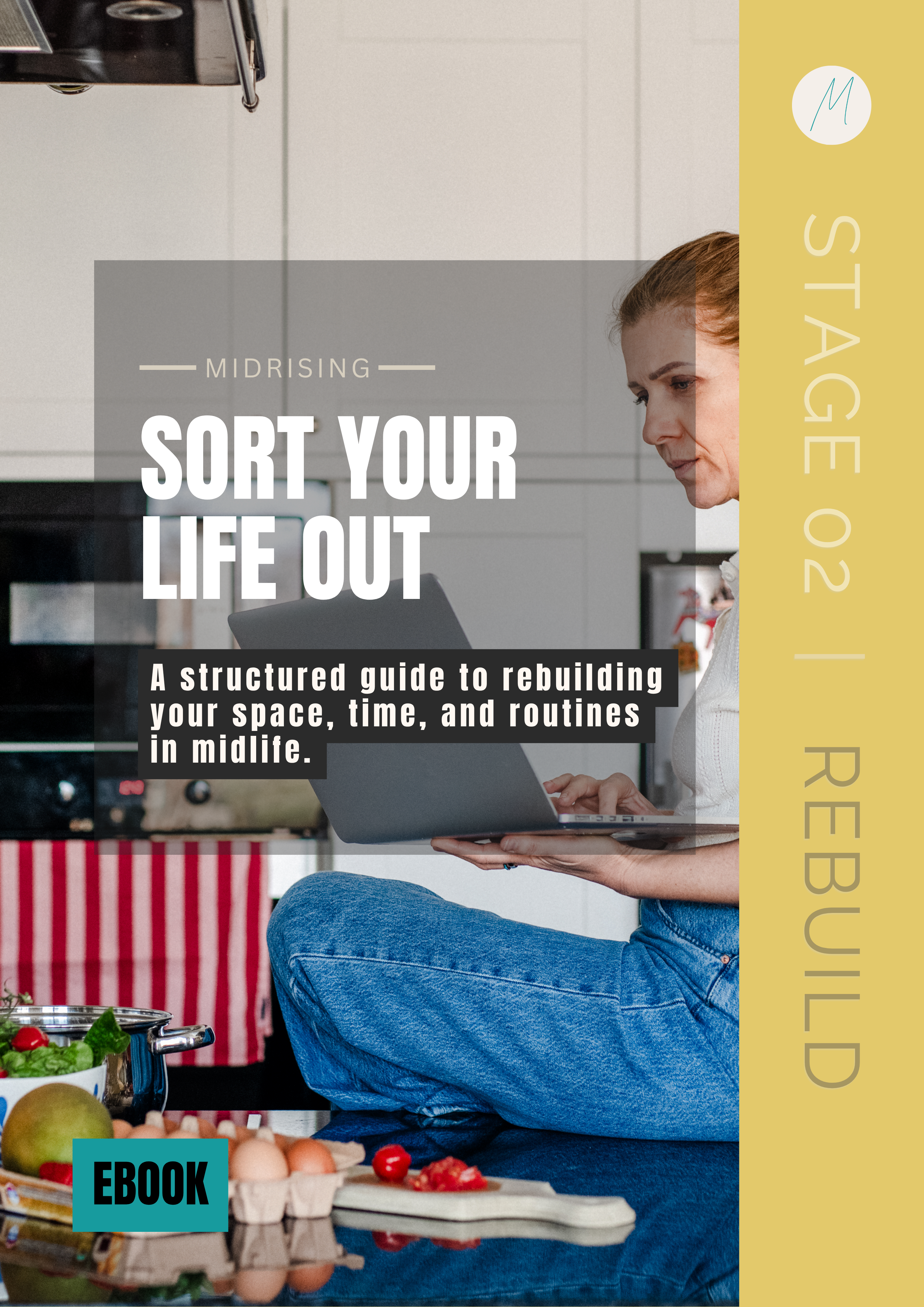 Sort Your Life Out — Midrising ebook for Gen X women rebuilding their space, time, and routines in midlife. Stage 02 Rebuild.